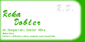reka dobler business card